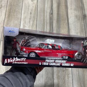 Jade Red and Black 1958 Cadillac Model